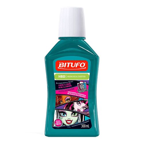 Enxaguante Bucal Bitufo Pinta Dentes Monster High 300ml Enxaguante Bucal Bitufo Pinta Dentes Monster High 300ml