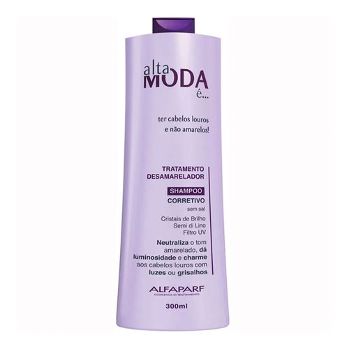 Shampoo Alta Moda Tratamento Desamarelador 300ml Shampoo Alta Moda Tratamento Desamarelador 300ml