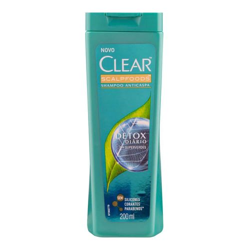 Shampoo Anticaspa Clear Detox Diário 200ml Shampoo Anticaspa Clear Detox Diário 200ml