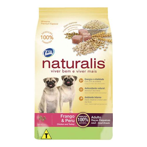Ração Naturalis Frango & Peru Raças Pequenas Adulto 15Kg Ração Naturalis Frango & Peru Raças Pequenas Adulto 15Kg