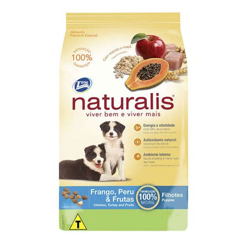 Ração Naturalis Frango, Peru & Frutas Filhotes 15Kg Ração Naturalis Frango, Peru & Frutas Filhotes 15Kg