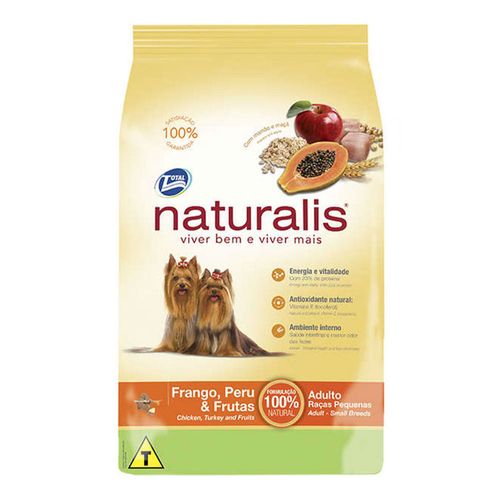 Ração Naturalis Frango, Peru & Frutas Raças Pequenas Adulto 15Kg Ração Naturalis Frango, Peru & Frutas Raças Pequenas Adulto 15Kg