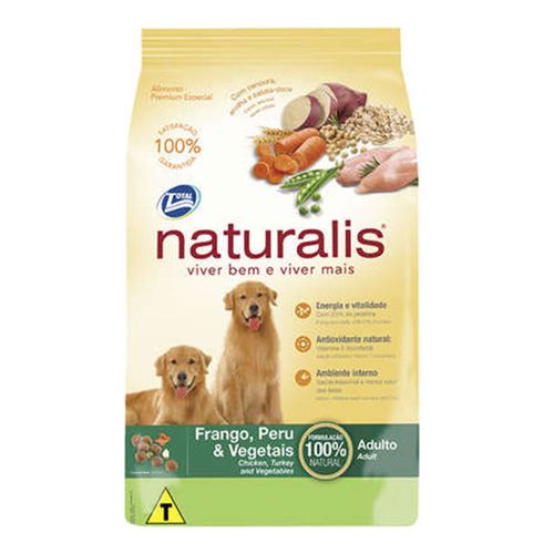 Ração Naturalis Frango, Peru & Vegetais Raças Médias Adulto 15Kg Ração Naturalis Frango, Peru & Vegetais Raças Médias Adulto 15Kg