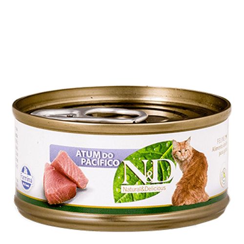 Ração ND Farmina Úmida de Atum do Pacífico para Gatos – 70 g Ração ND Farmina Úmida de Atum do Pacífico para Gatos – 70 g