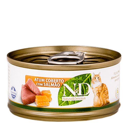 Ração ND Farmina Úmida de Atum e Salmão para Gatos – 70 g Ração ND Farmina Úmida de Atum e Salmão para Gatos – 70 g