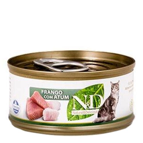 Ração ND Farmina Úmida de Frango e Atum para Gatos - 70 g Ração ND Farmina Úmida de Frango e Atum para Gatos - 70 g