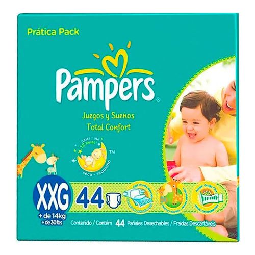 Fralda Descartável Pampers Total Confort Caixa Prática XXG 44 Unidades Fralda Descartável Pampers Total Confort Caixa Prática XXG 44 Unidades