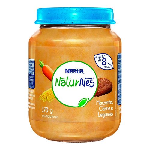Papinha Nestlé Naturnes Macarrão Carne e Legumes 170g