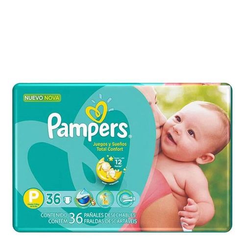 Fralda Descartável Pampers Total Confort Max P 36 Unidades Fralda Descartável Pampers Total Confort Max P 36 Unidades