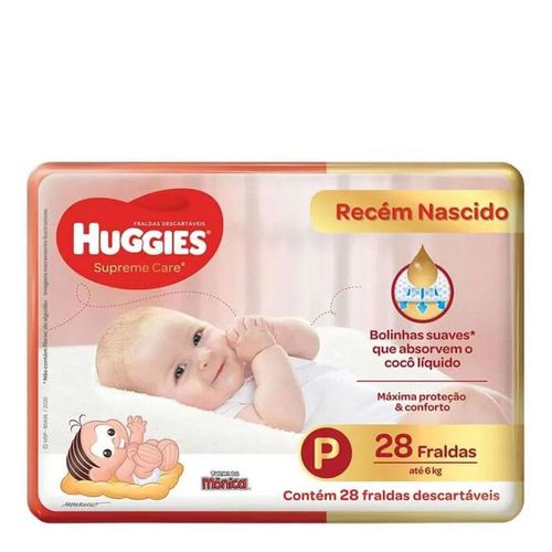 Fralda Descartável Huggies Supreme Care Feminina Pequena 28 Unidades Fralda Descartável Huggies Supreme Care Feminina Pequena 28 Unidades