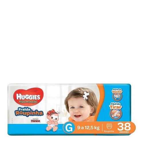 Fralda Descartável Huggies Veste Fácil Mega G 38 Unidades Fralda Descartável Huggies Veste Fácil Mega G 38 Unidades