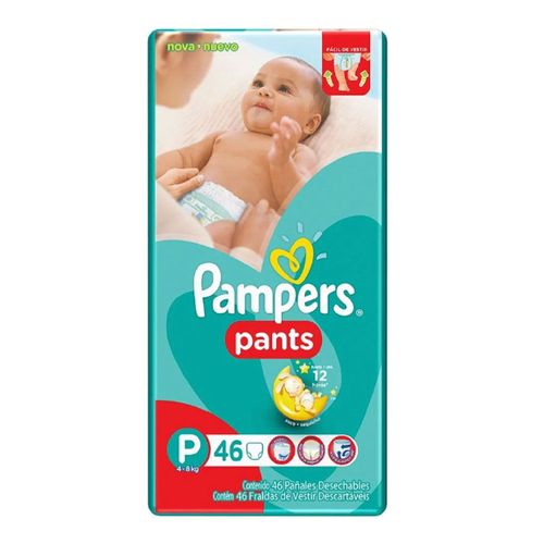 Fralda Descartável Pampers Pants Mega P 46 Unidades Fralda Descartável Pampers Pants Mega P 46 Unidades