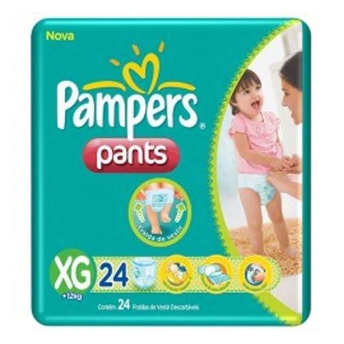 Fralda Descartável Pampers Pants XG 24 Unidades Fralda Descartável Pampers Pants XG 24 Unidades