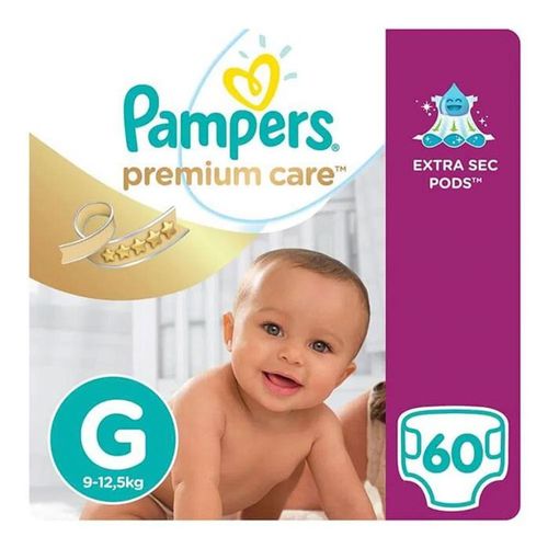 Fralda Descartável Pampers Premium Care G 60 Unidades