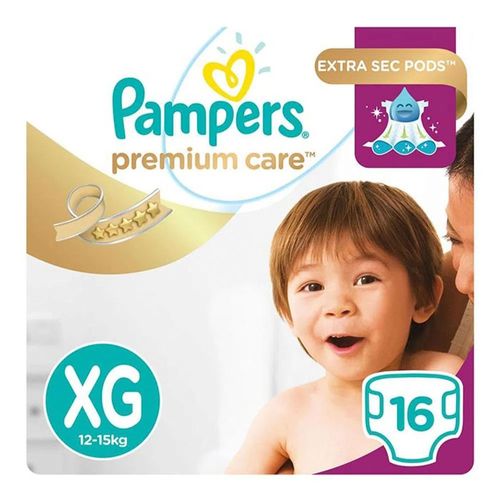 Fralda Descartável Pampers Premium Care XG 16 Unidades Fralda Descartável Pampers Premium Care XG 16 Unidades