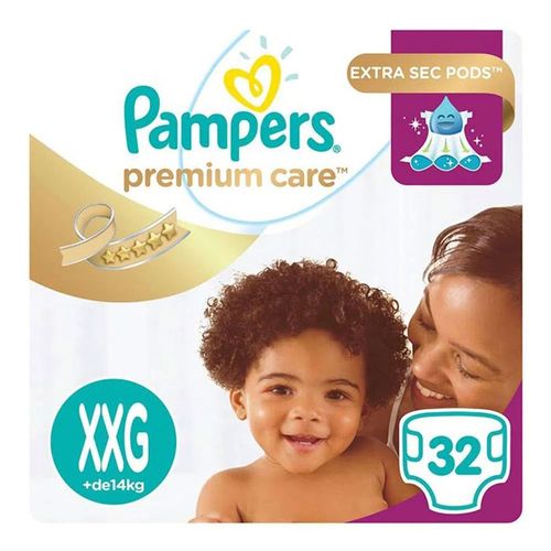 Fralda Descartável Pampers Premium Care XXG 32 Unidades Fralda Descartável Pampers Premium Care XXG 32 Unidades