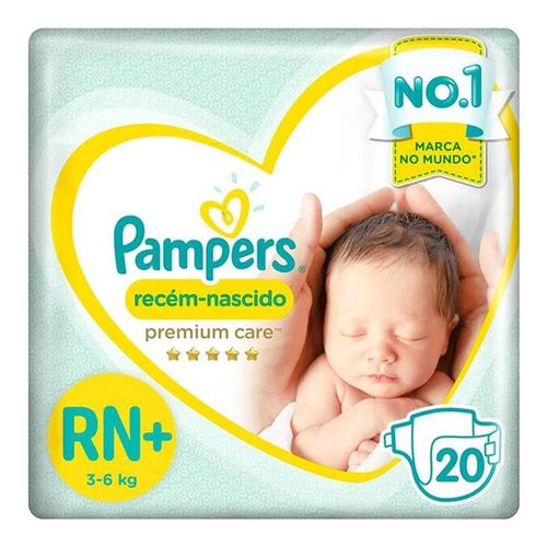 Fralda Descartável Pampers RN 20 Unidades Fralda Descartável Pampers RN 20 Unidades