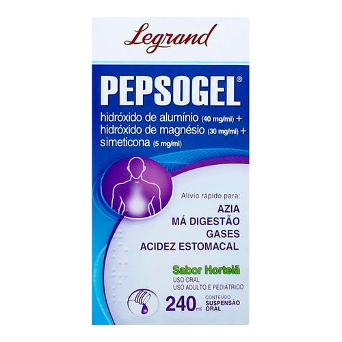 Pepsogel 240ml Legrand Suspensão Oral 240ml Pepsogel 240ml Legrand Suspensão Oral 240ml