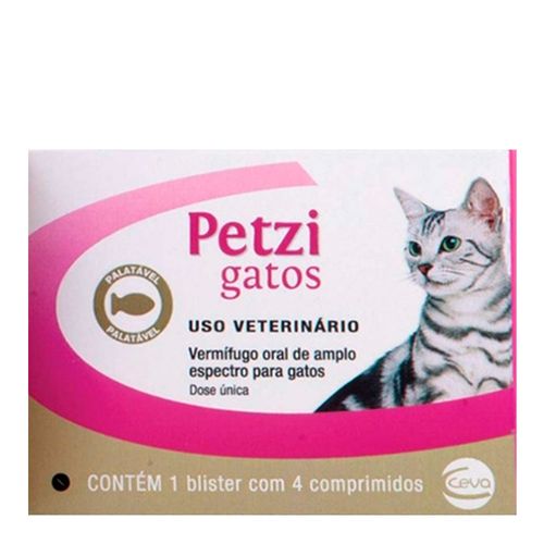 PETZI GATOS - cx. com 4 compr. PETZI GATOS - cx. com 4 compr.