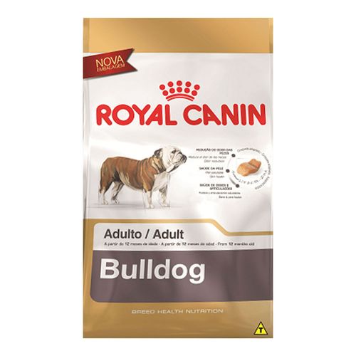 Ração Royal Canin para Cães Adultos da Raça Bulldog 12Kg