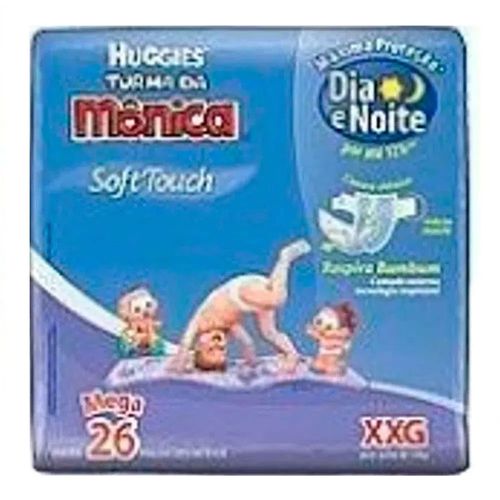 Fralda Descartável Turma da Mônica Soft Touch Extra Grande 26 Unidades Fralda Descartável Turma da Mônica Soft Touch Extra Grande 26 Unidades
