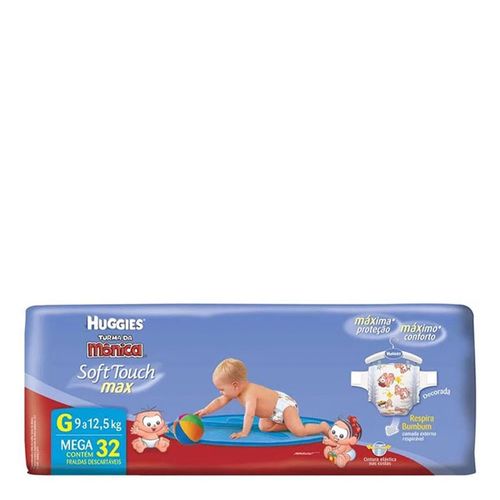 Fralda Descartável Turma da Mônica Soft Touch Grande 32 Unidades Fralda Descartável Turma da Mônica Soft Touch Grande 32 Unidades