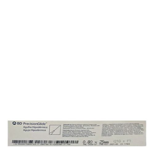 Agulha Insulina Bd Becton 25x8 com 1 Unidade Agulha Insulina Bd Becton 25x8 com 1 Unidade