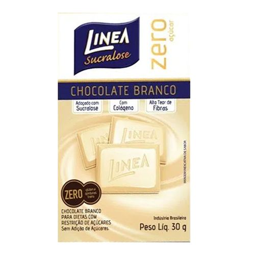 Barra de Chocolate Linea Branco Zero Açúcar 30g Barra de Chocolate Linea Branco Zero Açúcar 30g