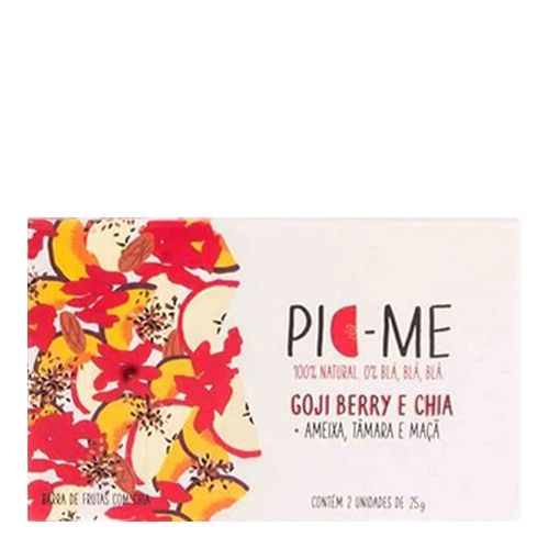 BARRA DE FRUTAS GOJY BERRY E CHIA - PIC-ME 2 UNIDADES DE 25G BARRA DE FRUTAS GOJY BERRY E CHIA - PIC-ME 2 UNIDADES DE 25G