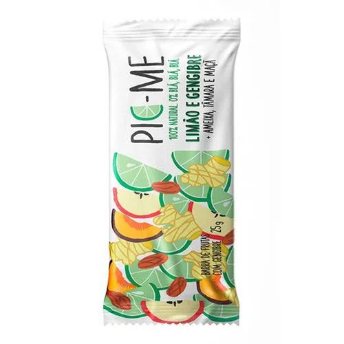BARRA DE FRUTAS LIMAO E GENGIBRE - PIC-ME - 12 UNIDADES DE 25G BARRA DE FRUTAS LIMAO E GENGIBRE - PIC-ME - 12 UNIDADES DE 25G