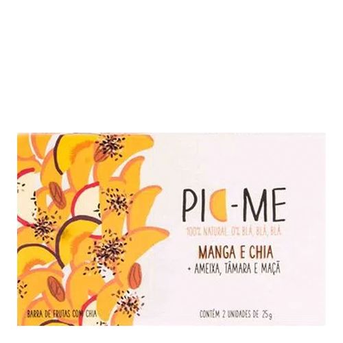 BARRA DE FRUTAS MANGA E CHIA - PIC-ME - 2 UNIDADES DE 25G BARRA DE FRUTAS MANGA E CHIA - PIC-ME - 2 UNIDADES DE 25G