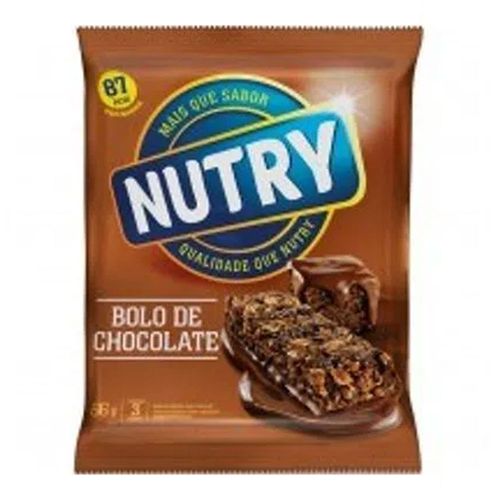 Barra de Cereal Nutry Bolo de Chocolate C/ 3 Unidades Barra de Cereal Nutry Bolo de Chocolate C/ 3 Unidades