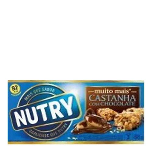 Barra de Cereal Nutry Castanha com Chocolate C/ 3 Unidades Barra de Cereal Nutry Castanha com Chocolate C/ 3 Unidades
