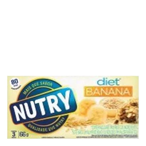 Barra de Cereal Nutry Diet Banana C/ 3 Unidades