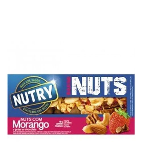 Barra de Cereal Nutry Morango C/ 2 Unidades Barra de Cereal Nutry Morango C/ 2 Unidades