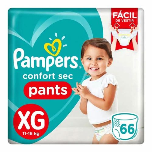 Fralda Pampers Confort Sec Pants Bag Xg 66 Unidades Fralda Pampers Confort Sec Pants Bag Xg 66 Unidades