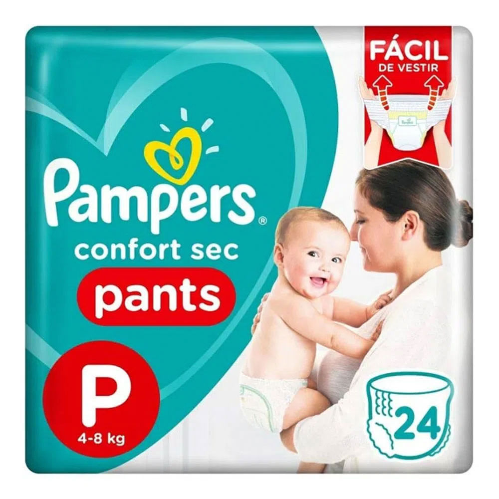 Fralda Pampers Confort Sec Pants P 24 unidades - Drogarias Pacheco