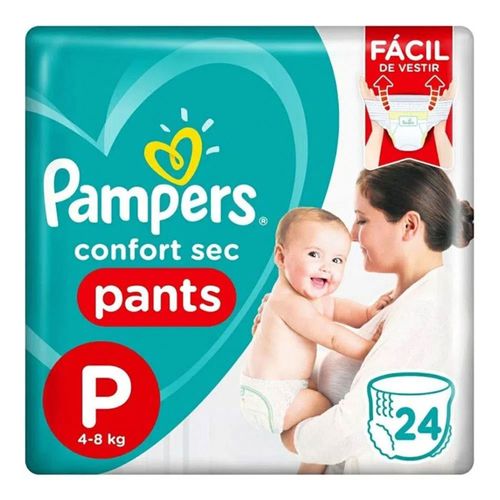 Fralda Pampers Confort Sec Pants P 24 unidades Fralda Pampers Confort Sec Pants P 24 unidades
