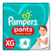 Fralda Pampers Pants Ajuste Total XG 4 Unidades