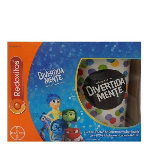 Redoxitos Bayer 100 Unidades Grátis Copo Divertida Mente Muda de Cor
