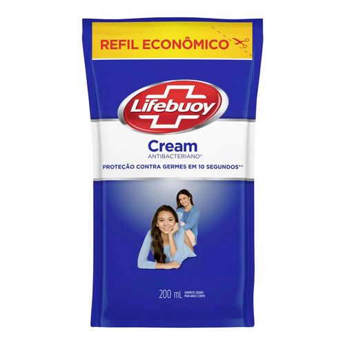 Refil Sabonete Líquido Antibacteriano Lifebuoy Cream 200ml Refil Sabonete Líquido Antibacteriano Lifebuoy Cream 200ml