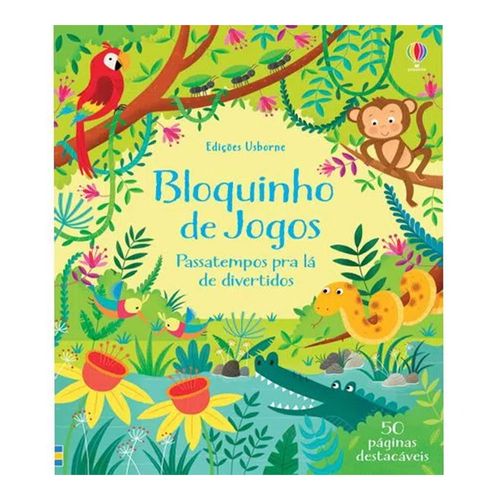 Bloquinho de jogos - Passatempos Pra La de Divertidos Bloquinho de jogos - Passatempos Pra La de Divertidos
