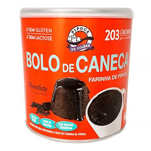 Bolo de Caneca Adoçado Sabor Chocolate - Pipoca de Colher - 185g Bolo de Caneca Adoçado Sabor Chocolate - Pipoca de Colher - 185g