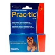 PRAC-TIC - Antipulgas e Carrapatos - para Cães de 2,5 a 4kg