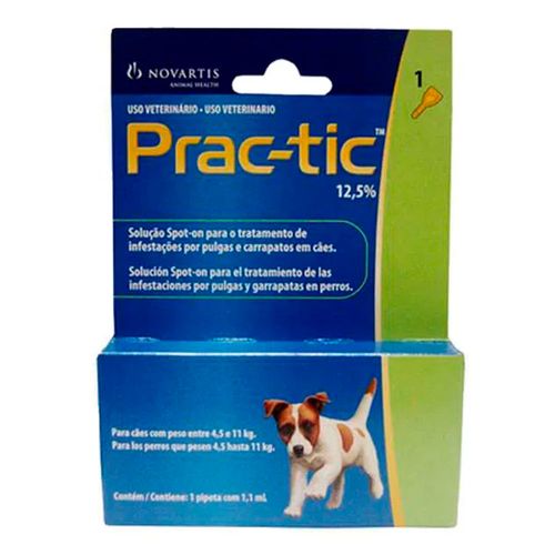 PRAC-TIC - Antipulgas e Carrapatos - para Cães de 4,5 a 11kg PRAC-TIC - Antipulgas e Carrapatos - para Cães de 4,5 a 11kg