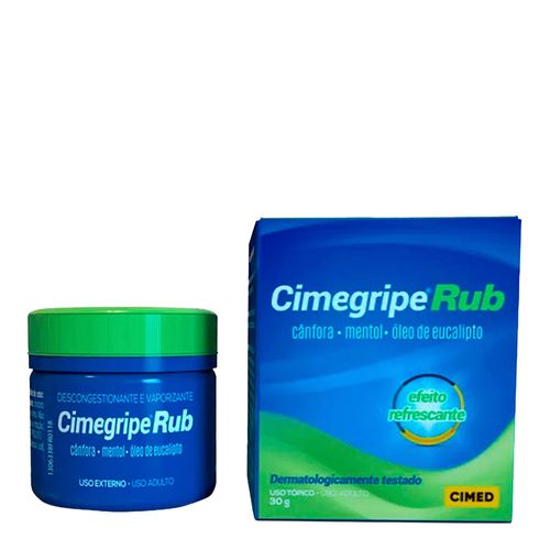 Descongestionante e Vaporizante Cimegripe Rub 30g Descongestionante e Vaporizante Cimegripe Rub 30g