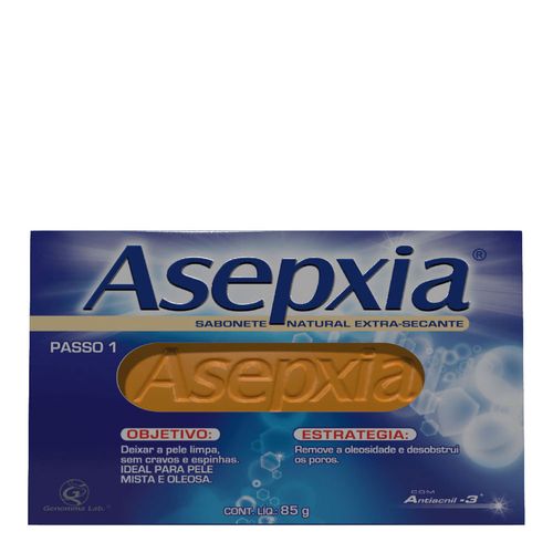 Sabonete Asepxia Natural Extra Secante 85g Sabonete Asepxia Natural Extra Secante 85g