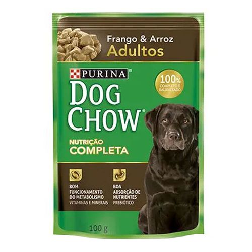 Dog Chow Sachê Adulto Frango e Arroz 100g Dog Chow Sachê Adulto Frango e Arroz 100g