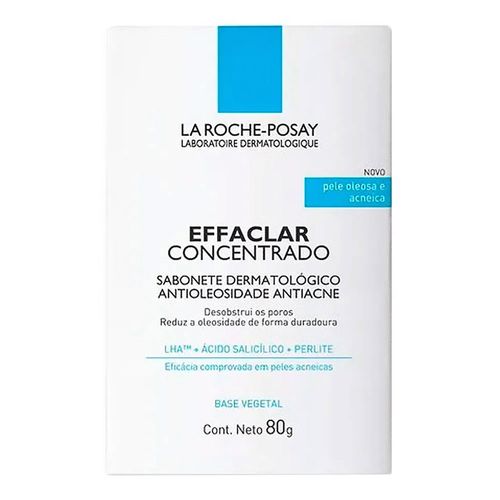 Sabonete de Limpeza Facial Effaclar Concentrado La Roche-Posay 80g Sabonete de Limpeza Facial Effaclar Concentrado La Roche-Posay 80g