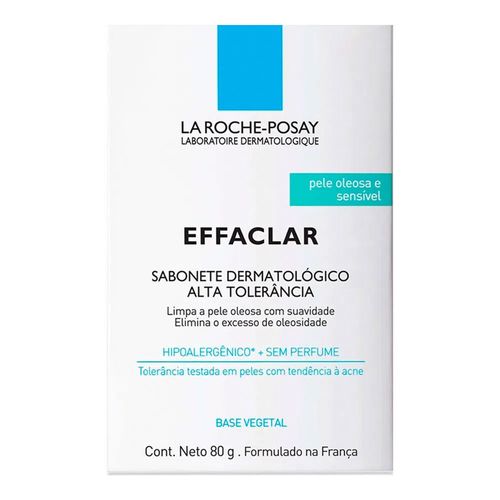 Sabonete de Limpeza Facial La Roche-Posay Effaclar Alta Tolerância 80g Sabonete de Limpeza Facial La Roche-Posay Effaclar Alta Tolerância 80g